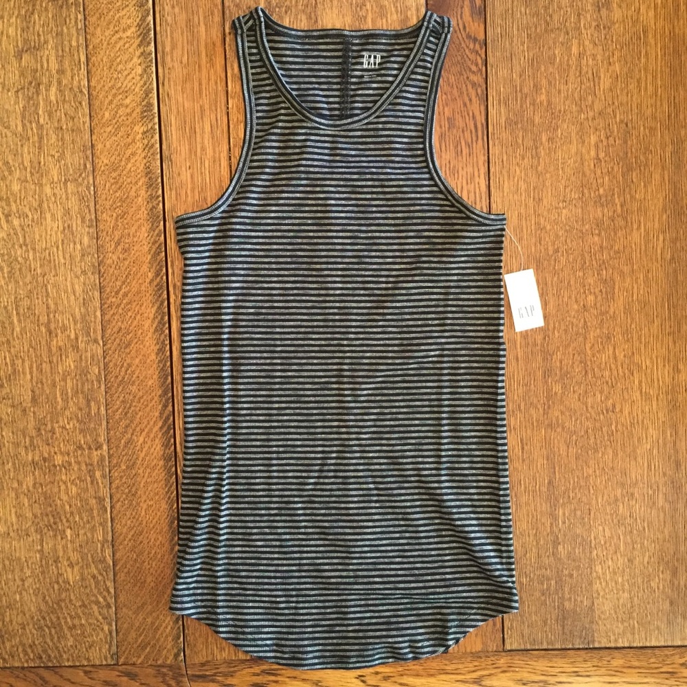 Black Striped Tank Top